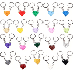 Lego Heart Keychain 2pc (assorted colors) MM702